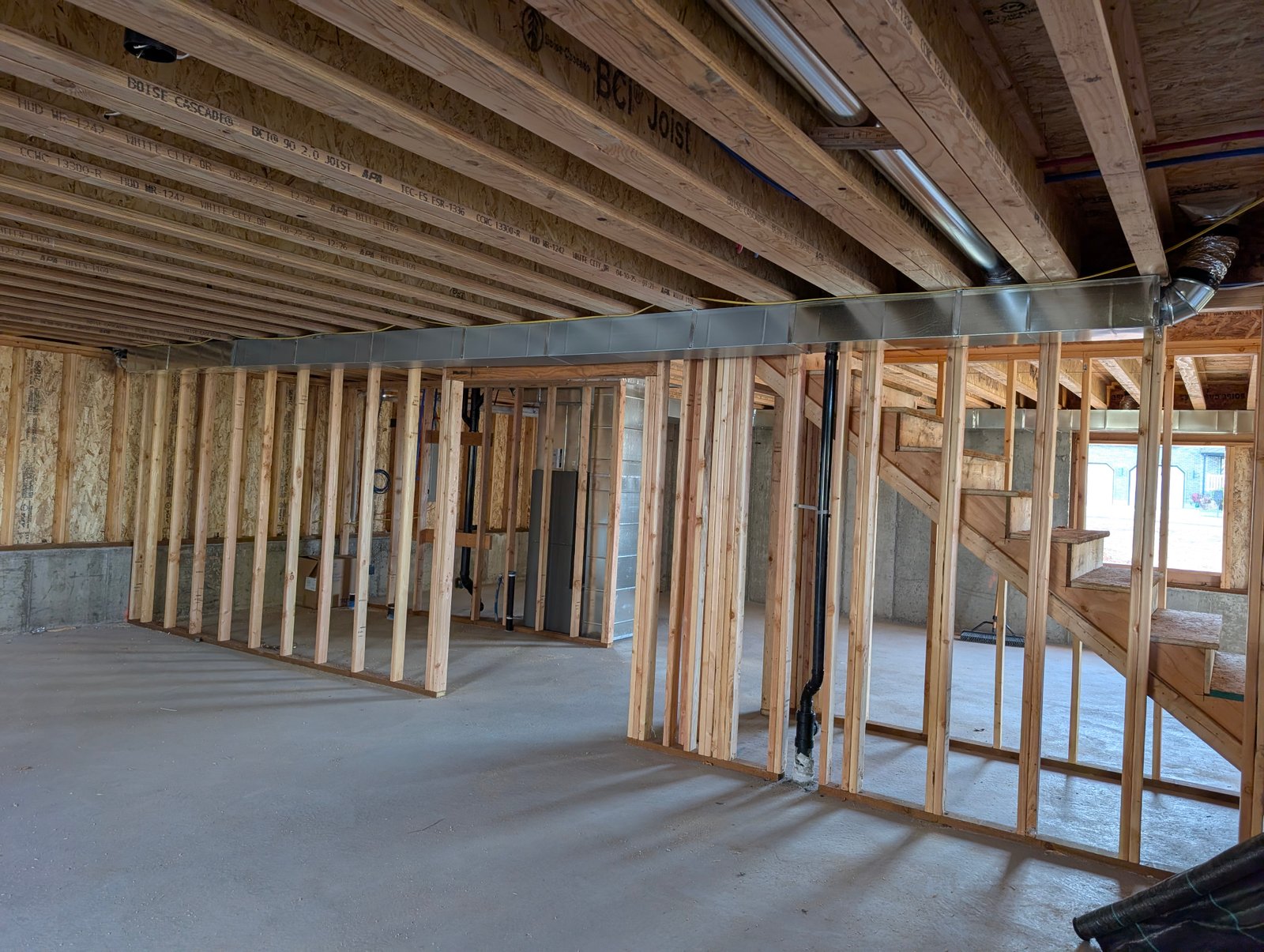 Ductwork installation in new construction by PureClima
